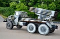 Russian Combat Rocket Launch Vehicle BM-21 Hail